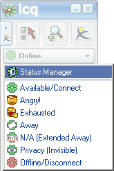 ICQ Status Menu