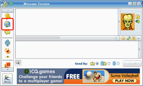 ICQ Web page Send
