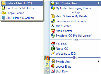 Invite Friend to ICQ