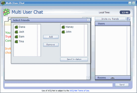 Multi User Chat select Friends