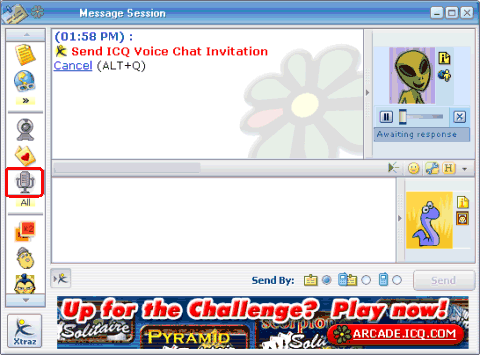 ICQ Voice Chat Session